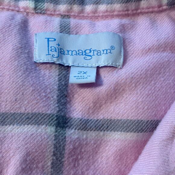 Pajamagram Pink and Gray Pajamas Plus Size 2X - Picture 2 of 9